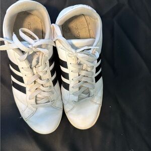 Adidas Black and White Athletic Shoes